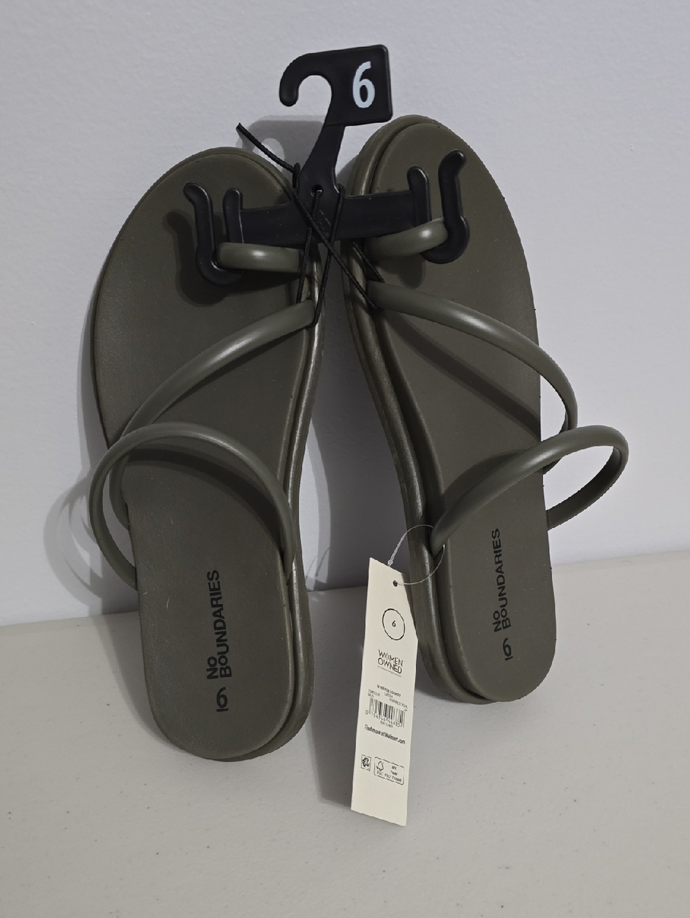 🆕️ No Boundaries Olive Strappy Women's Sandals